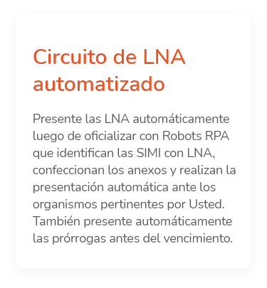 Presentación de LNA automático